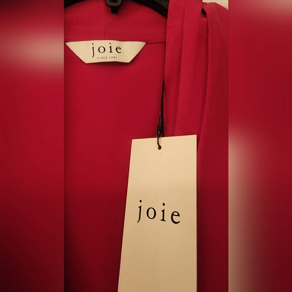JOIE OCANA sleeveless V-neck blouse in deep Fucia Size Medium - Picture 6 of 8